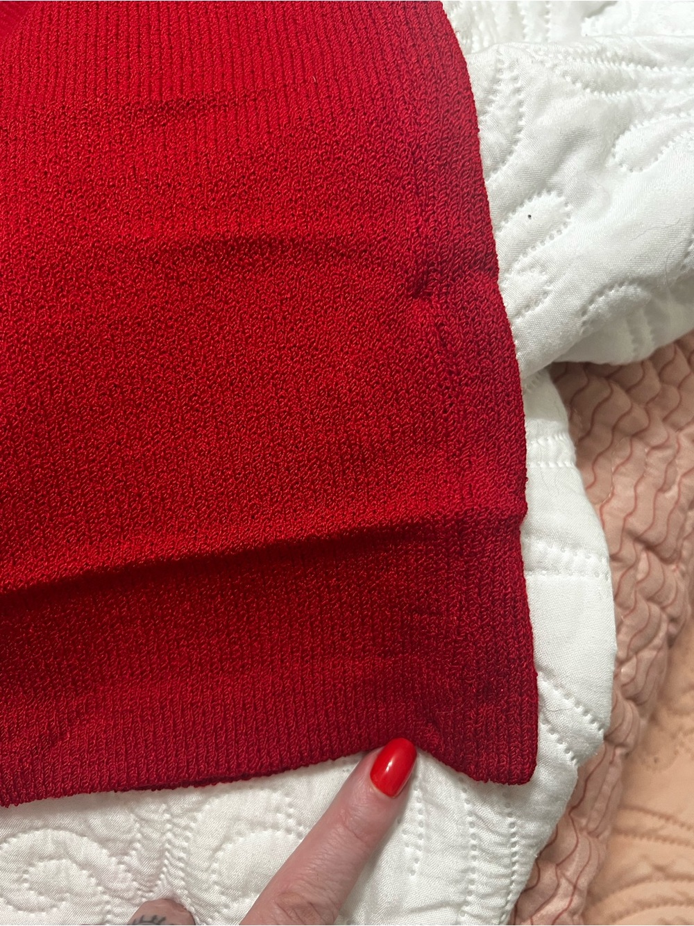 St. John Collections Red Santana Knit
Wide-Leg 10 Medium - Picture 9 of 14